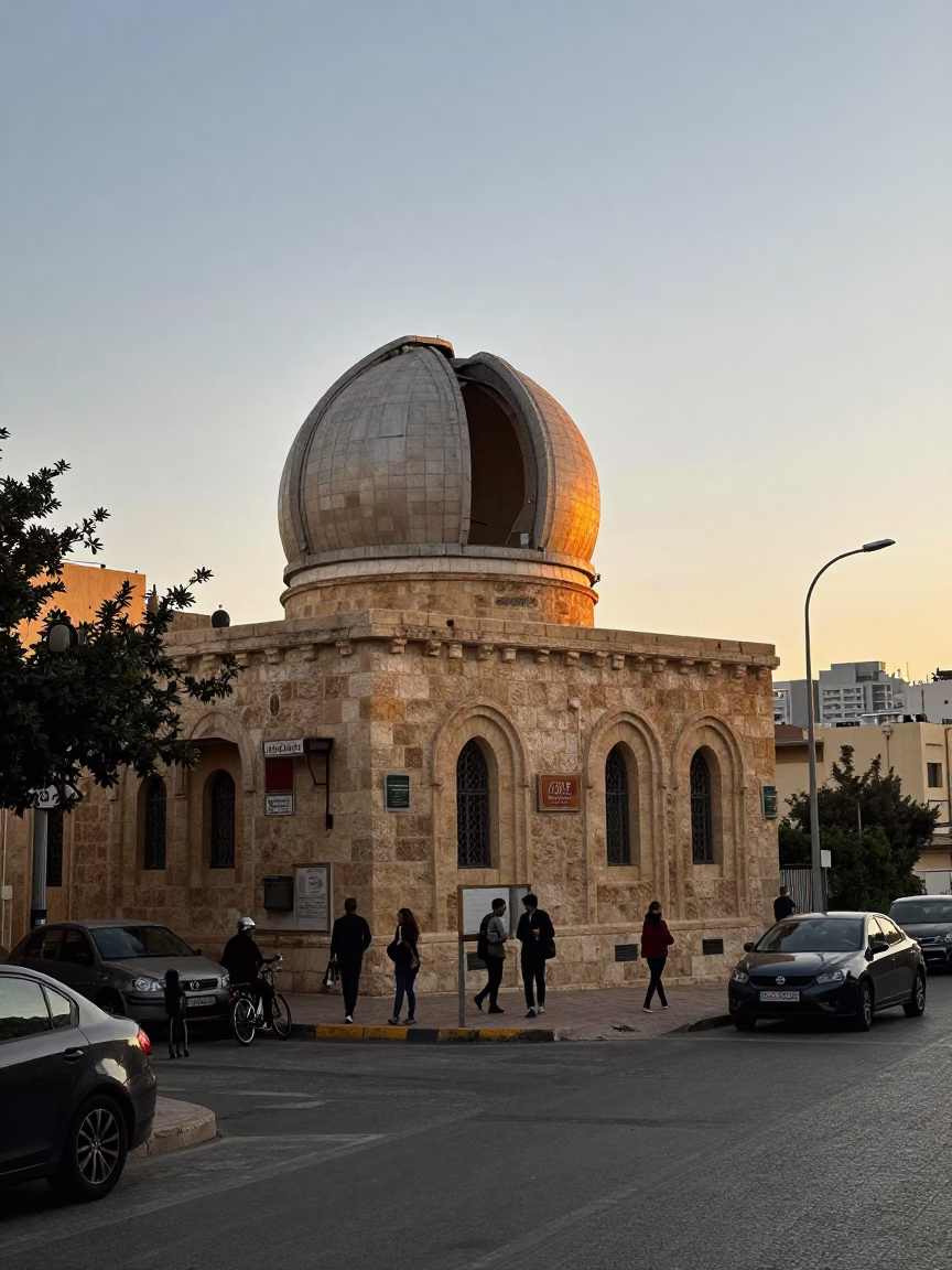 Before Dawn in Beirut at The Still Hours Before Dawn Light in in Beirut, Lebanon