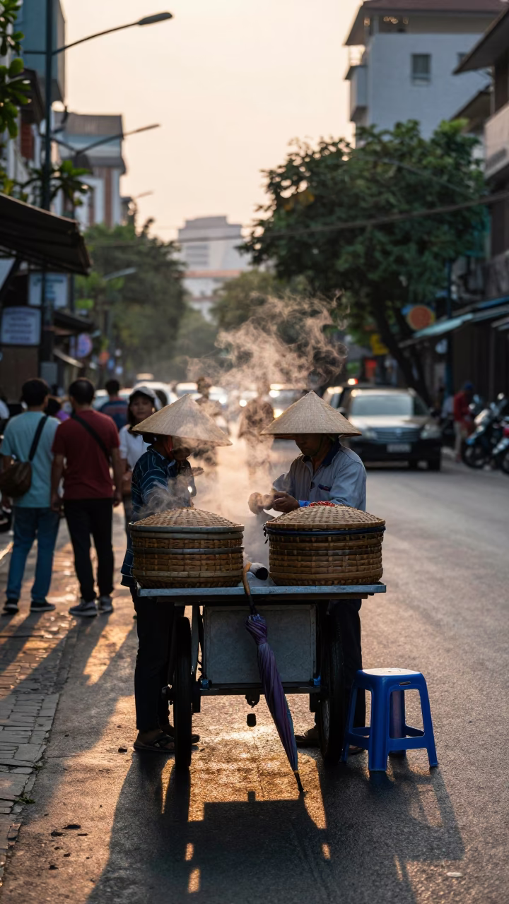 Before Dawn in Ho Chi Minh City in in Ho Chi Minh City, Vietnam