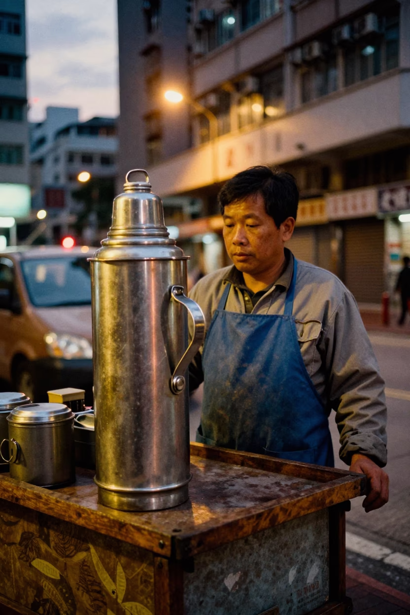 Before Dawn in Hong Kong at The Still Hours Before Dawn Light in in Hong Kong, Hong Kong