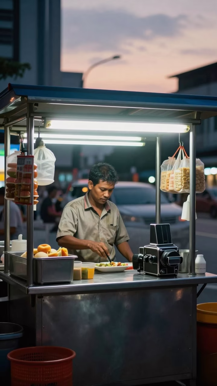 Before Dawn in Kuala Lumpur at The Still Hours Before Dawn Light in in Kuala Lumpur, Malaysia