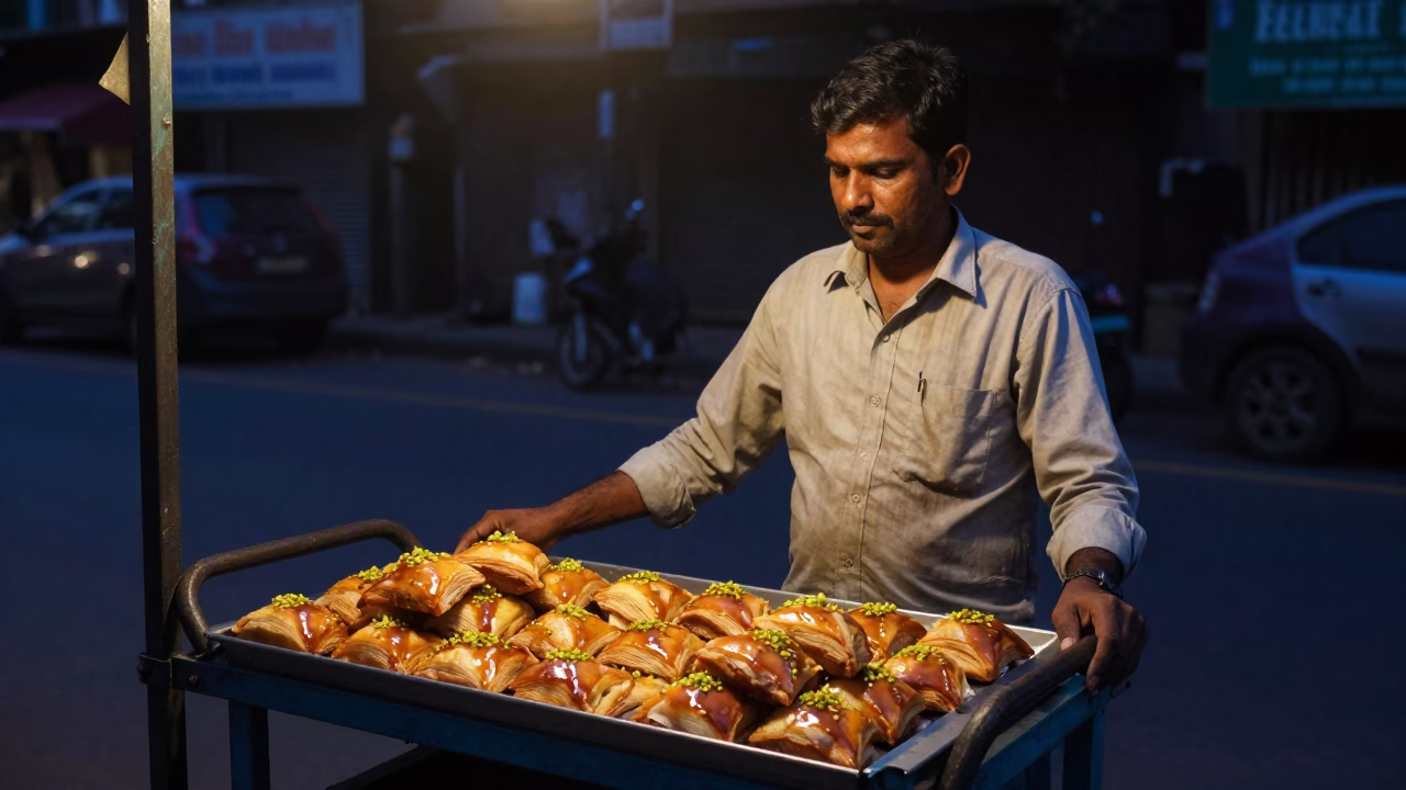 Before Dawn in Mumbai at The Still Hours Before Dawn Light in in Mumbai, India