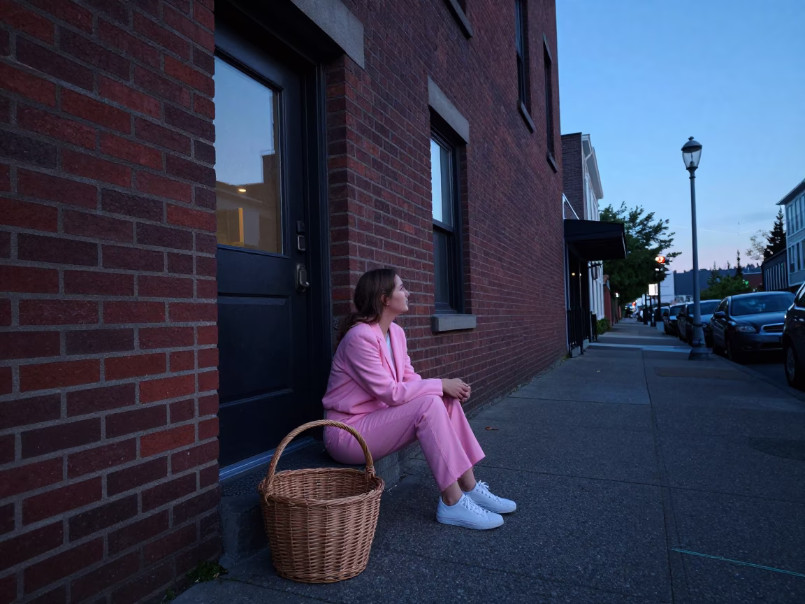 Before Dawn in Portland at The Still Hours Before Dawn Light in in Portland, Oregon, United States