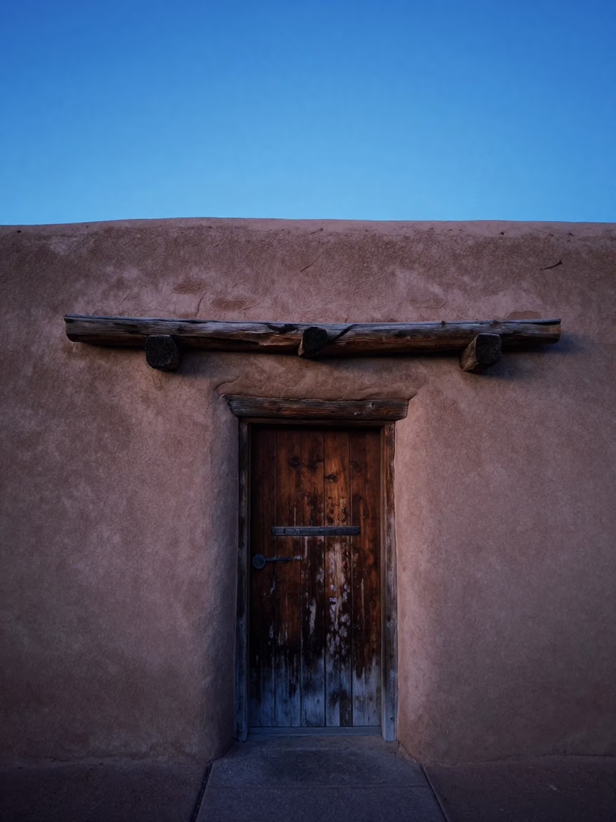 Before Dawn in Santa Fe at The Still Hours Before Dawn Light in in Santa Fe, New Mexico, United States