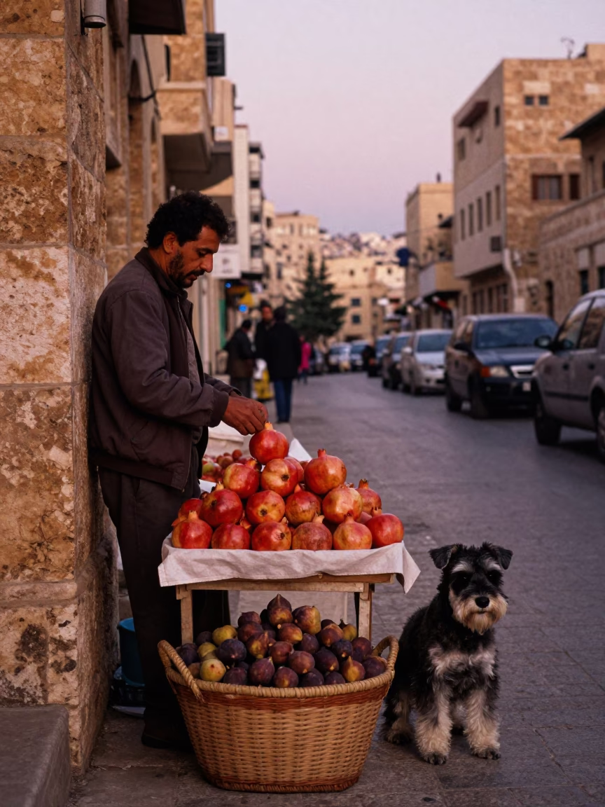 Before Dusk in Beirut at Copper-toned Light Before Dusk in in Beirut, Lebanon