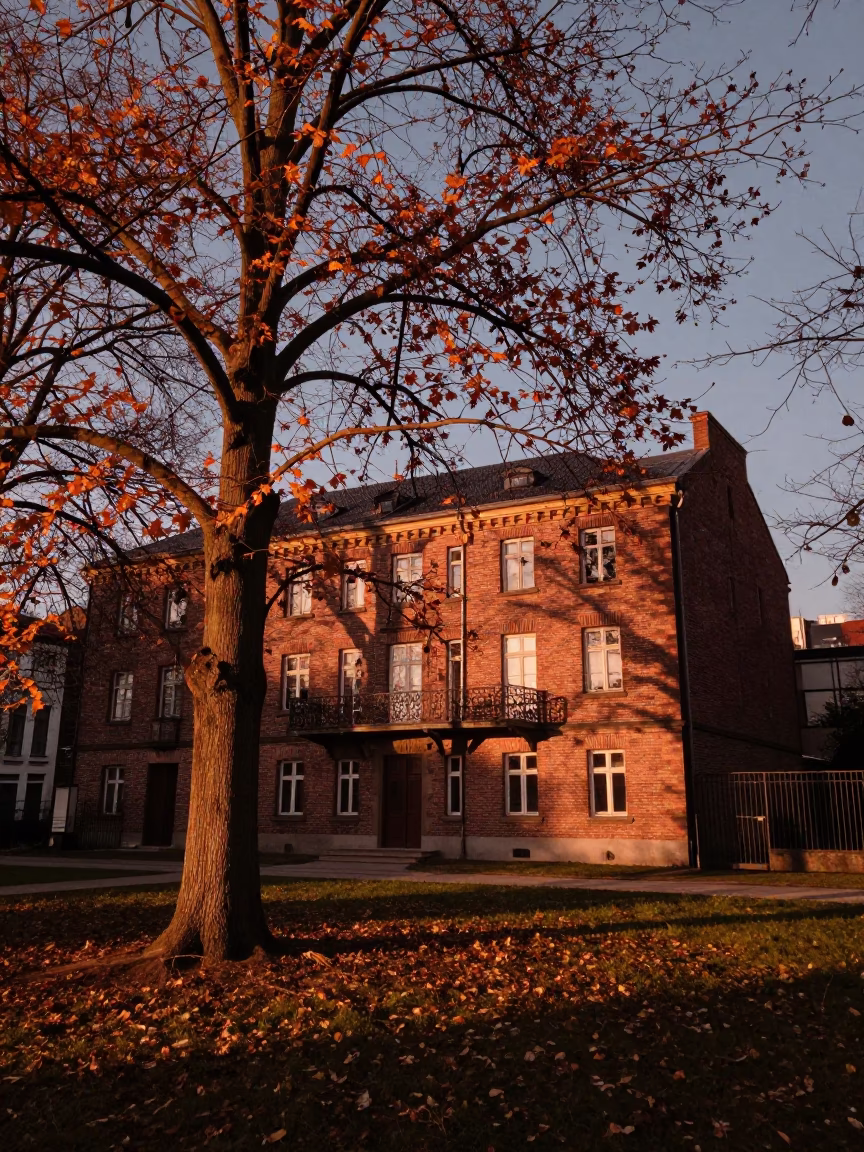 Before Dusk in Berlin at Copper-toned Light Before Dusk in in Berlin, Germany