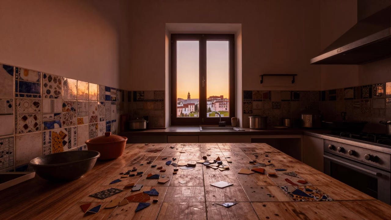 Before Dusk in Bilbao at Copper-toned Light Before Dusk in in Bilbao, Spain