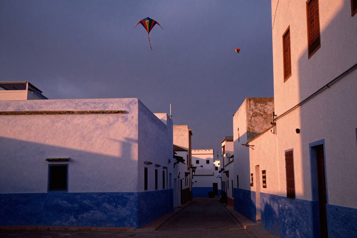 Before Dusk in Essaouira at Copper-toned Light Before Dusk in in Essaouira, Morocco
