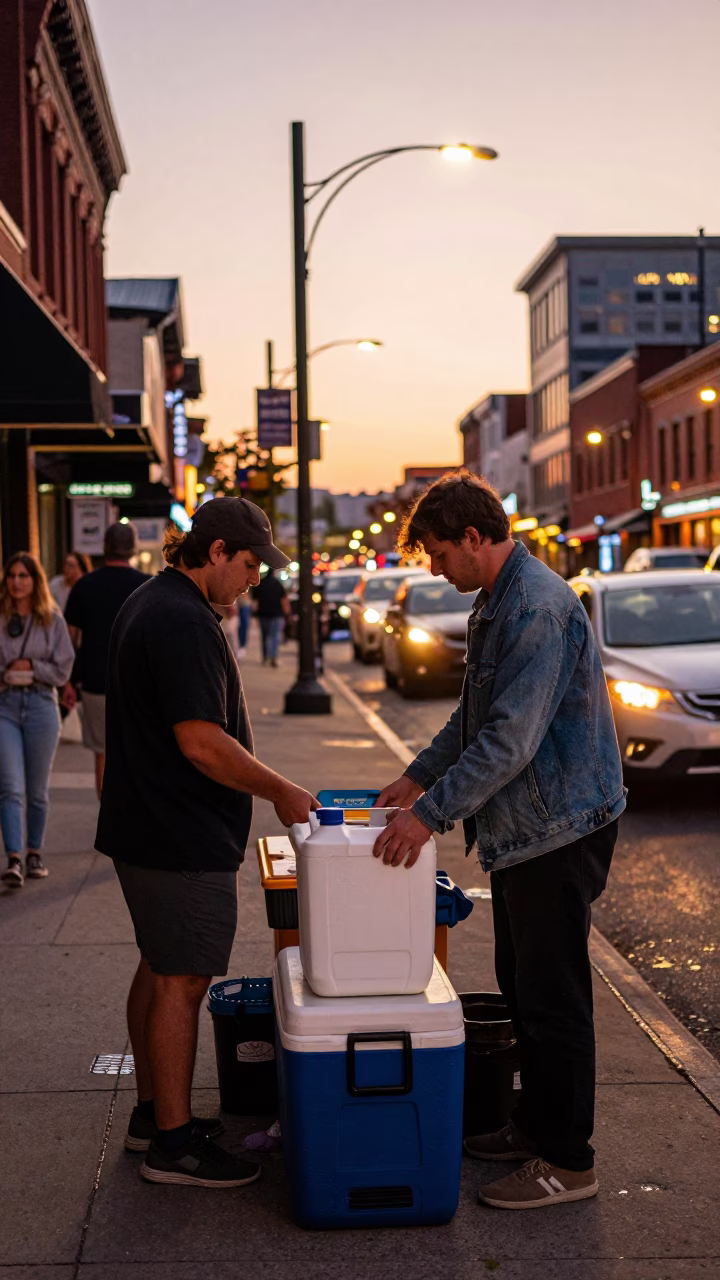 Before Dusk in Nashville at Copper-toned Light Before Dusk in in Nashville, Tennessee, United States