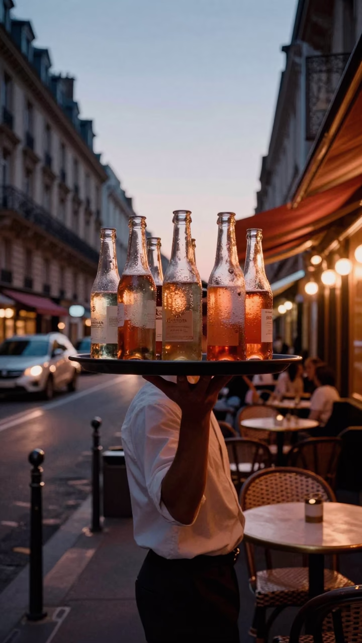 Before Dusk in Paris at Copper-toned Light Before Dusk in in Paris, France