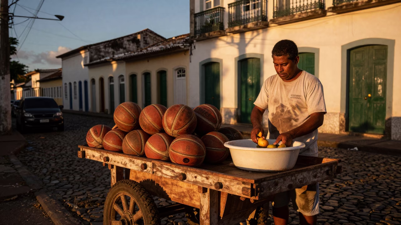 Before Dusk in Salvador at Copper-toned Light Before Dusk in in Salvador, Brazil