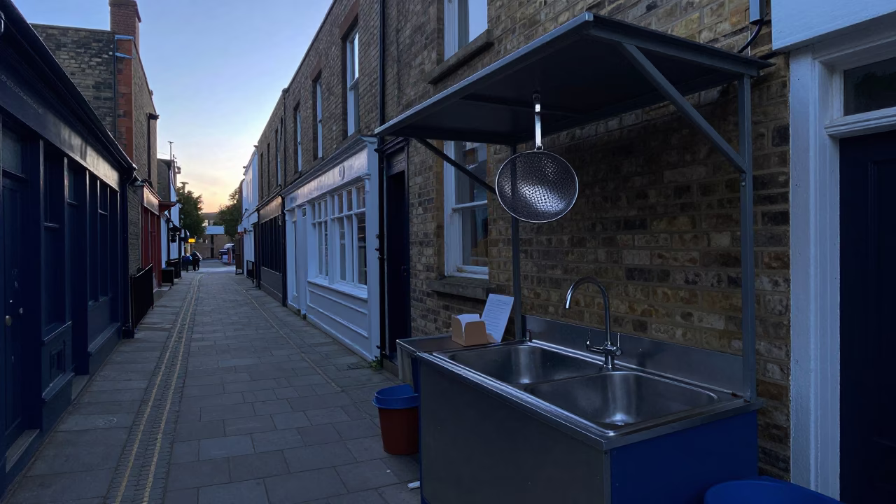 Before Sunrise at Sunrise Light in Bristol in in Bristol, United Kingdom