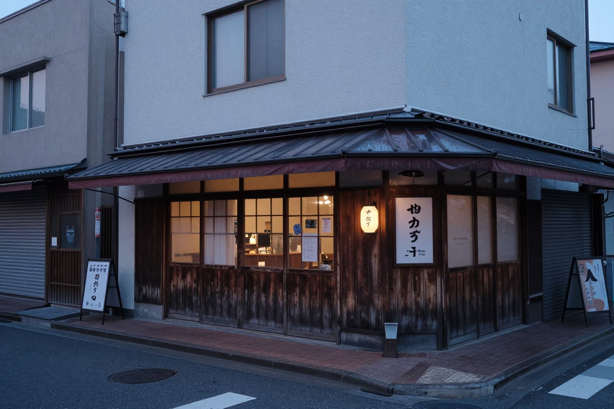 Before Sunrise at Sunrise Light in Sapporo in in Sapporo, Japan