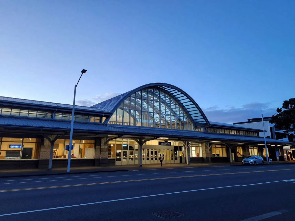 Before Sunrise in Auckland at Sunrise Light in in Auckland, New Zealand