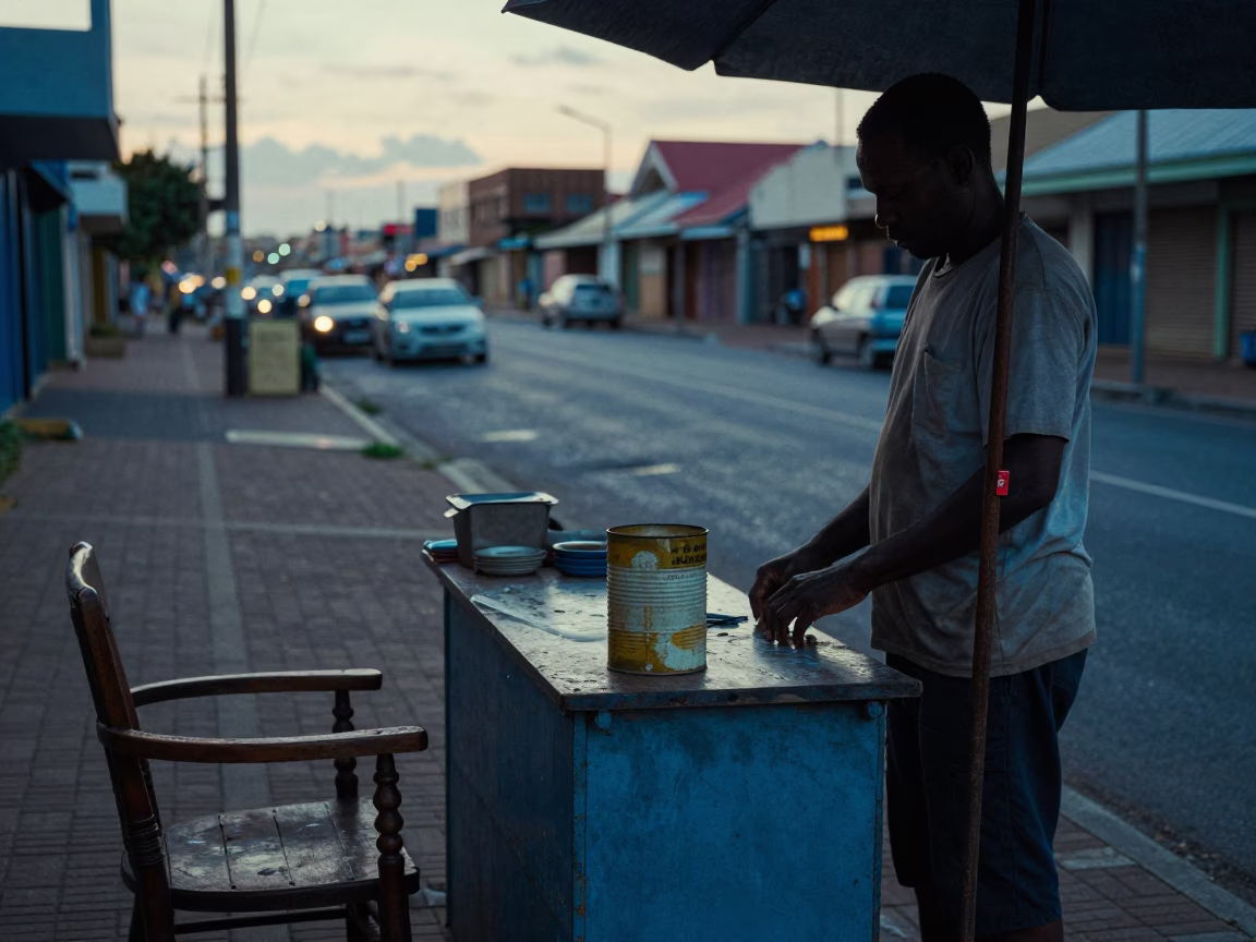 Before Sunrise in Durban at Sunrise Light in in Durban, South Africa