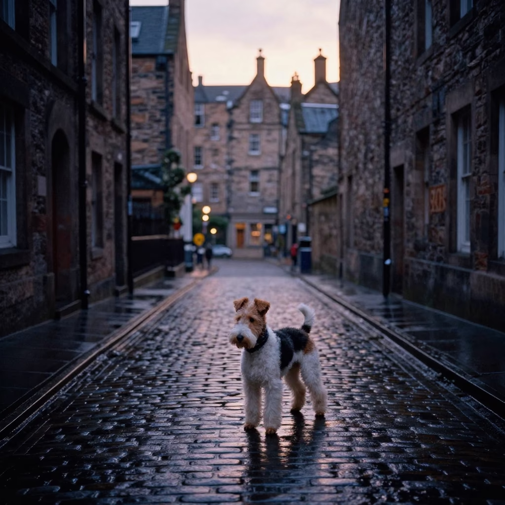 Before Sunrise in Edinburgh at Sunrise Light in in Edinburgh, United Kingdom