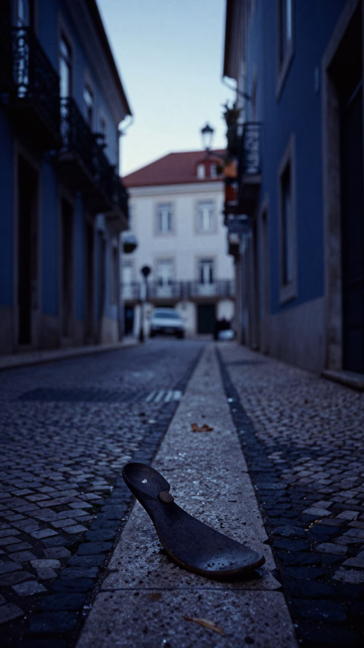 Before Sunrise in Lisbon at Sunrise Light in in Lisbon, Portugal