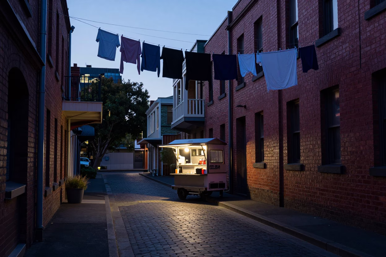 Before Sunrise in Melbourne at Sunrise Light in in Melbourne, Victoria, Australia