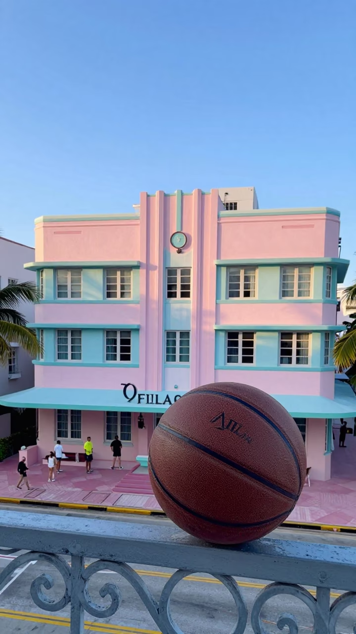 Before Sunrise in Miami at Sunrise Light in in Miami, Florida, United States