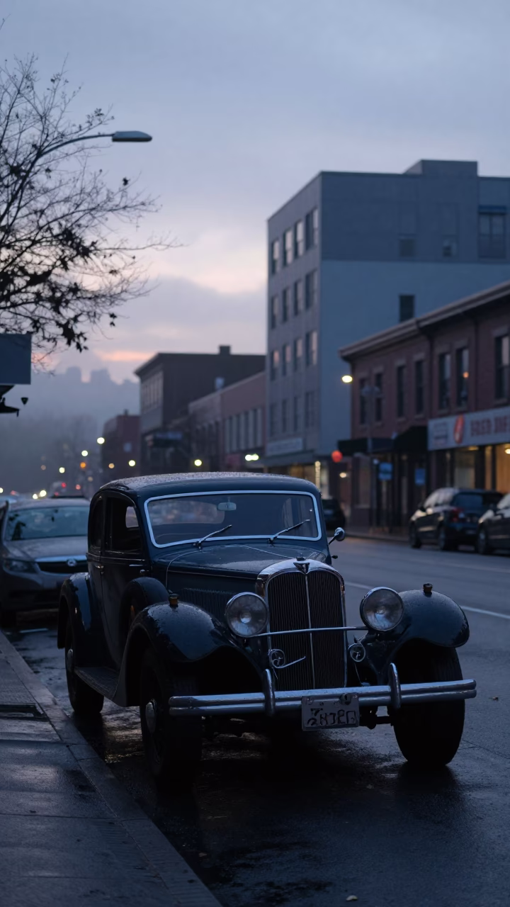 Before Sunrise in Portland at Sunrise Light in in Portland, Oregon, United States