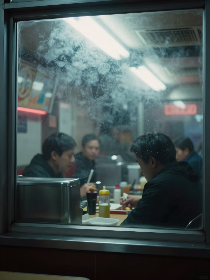 Behind Glass in New York at Deep In The Night Light in in New York, New York, United States