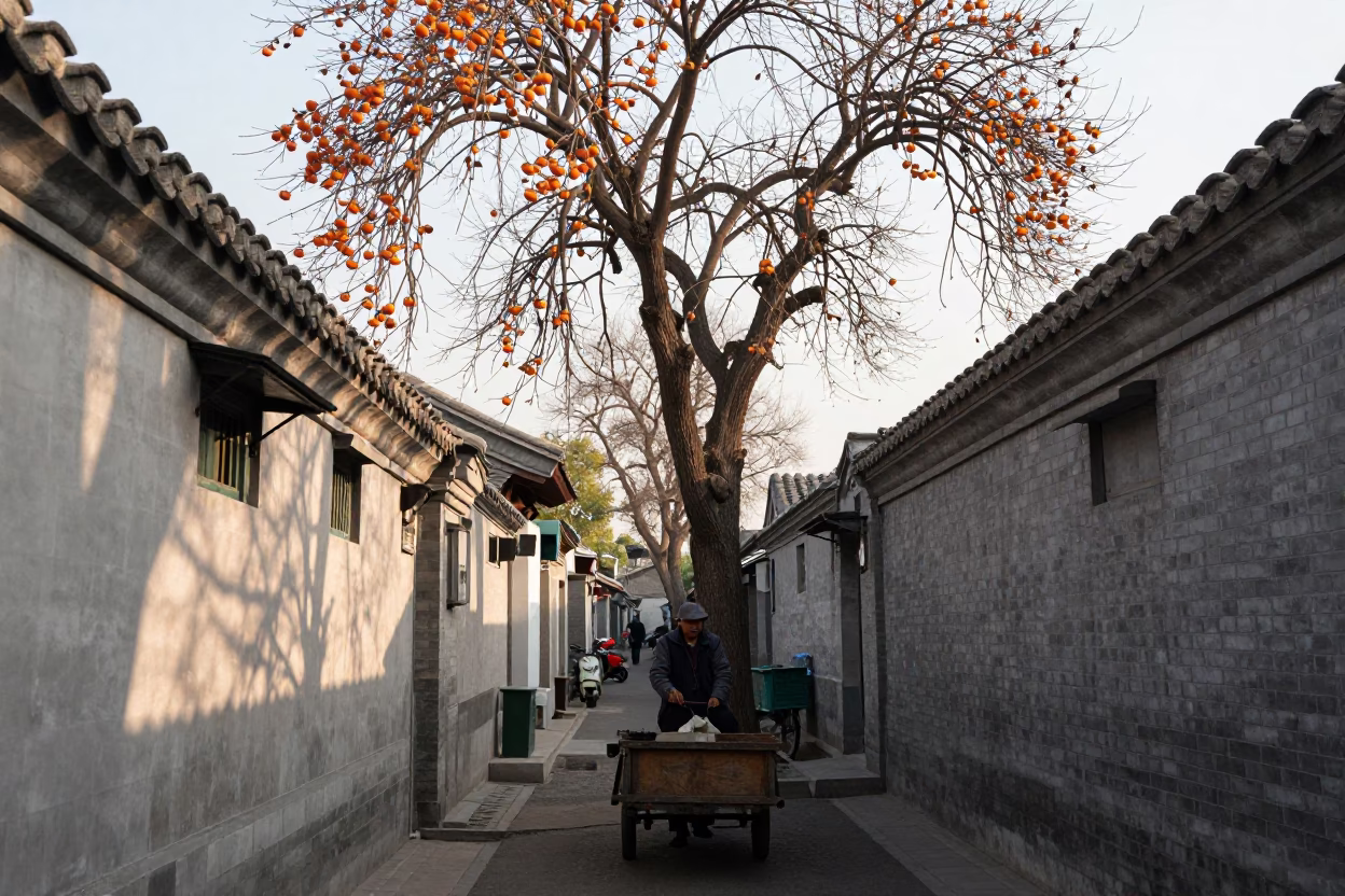 Beijing Morning Light at The Late Morning Light in in Beijing, China