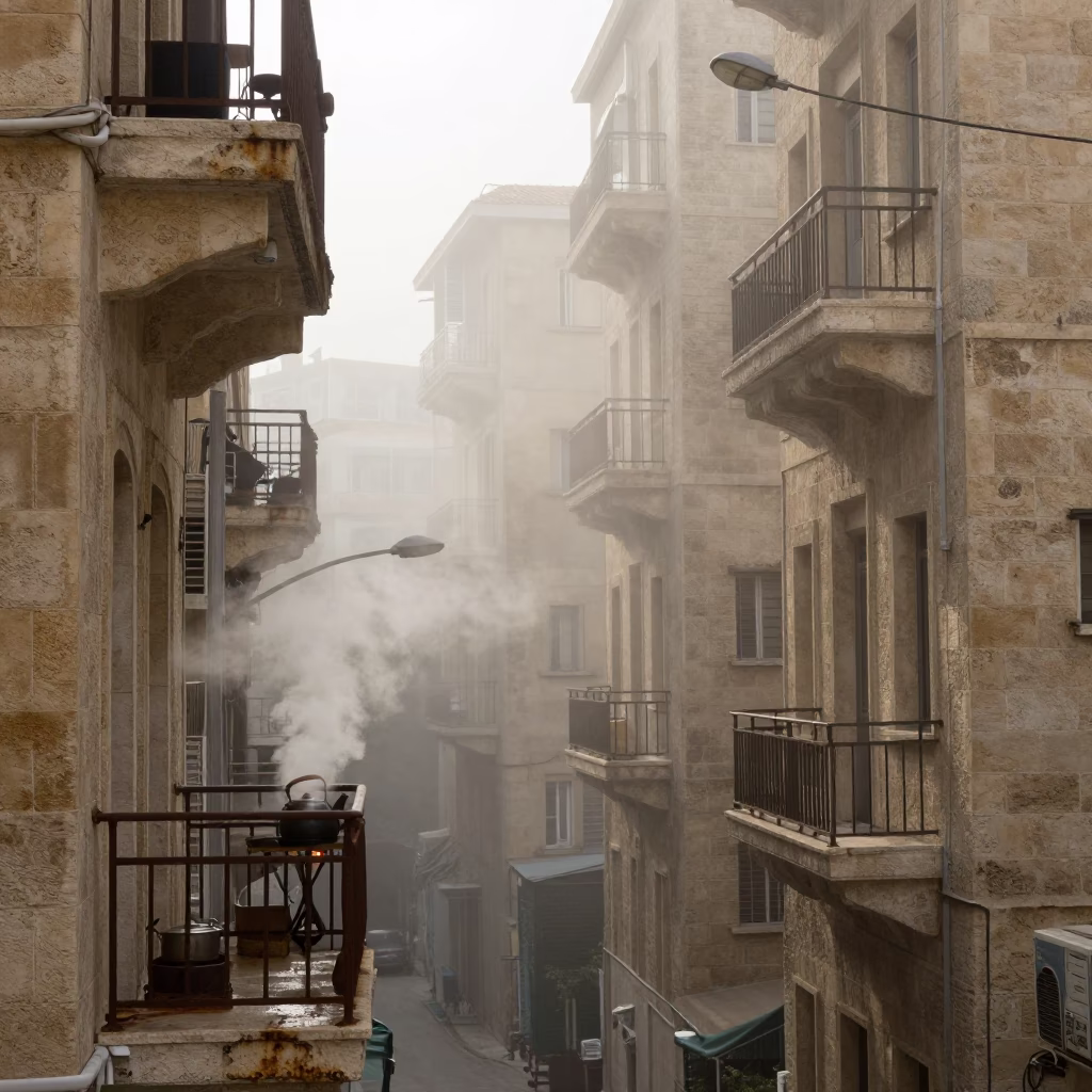 Beirut Kettle at Dawn Light in in Beirut, Lebanon