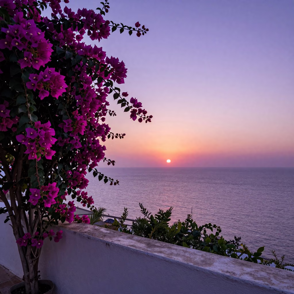 Beirut Lebanon Sunset Horizon View Over Mediterranean Sea and Coastal Architecture in in Beirut, Lebanon