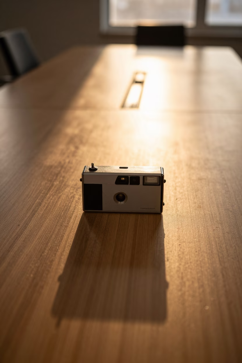 Beirut Parking Permit Box Sunset Light in inside a conference room in Mar Mikhael, Beirut