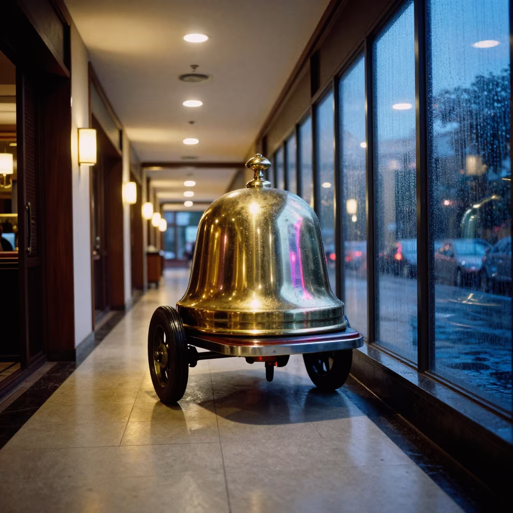 Bell Cart Wheel Bay in Chittagong Hotel Corridor in in a quiet guest corridor in Chittagong