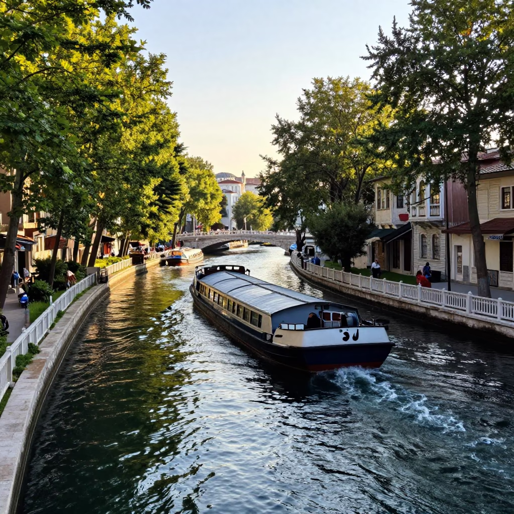 Bend in Istanbul at The Early Afternoon Light in in Istanbul, Turkey
