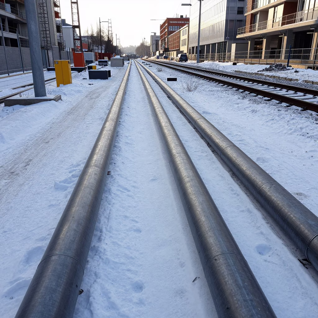 Berlin Covered Ground at The Late Morning Light in in Berlin, Germany