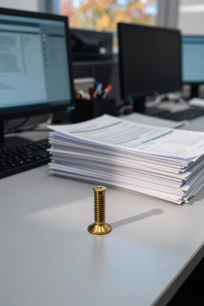 Berlin Office Desk Nameplate Cup in Morning Light in inside a coworking floor near Berlin