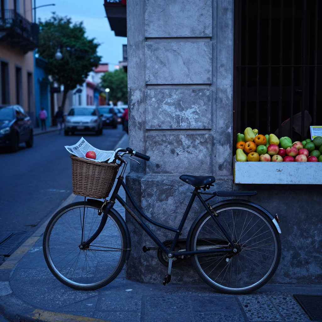 Bicycle Basket in Buenos Aires in in Buenos Aires, Argentina