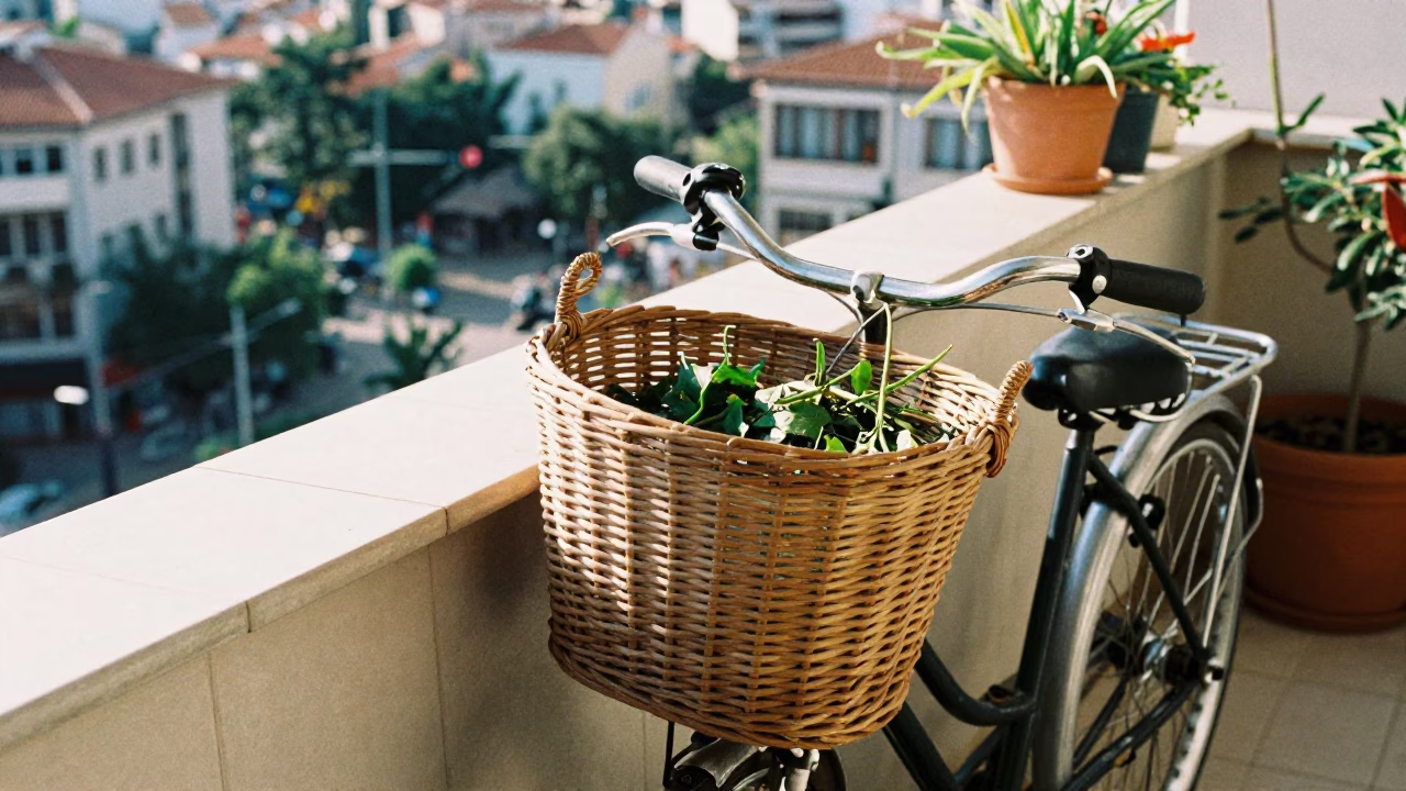 Bicycle Basket in Izmir in in Izmir, Turkey