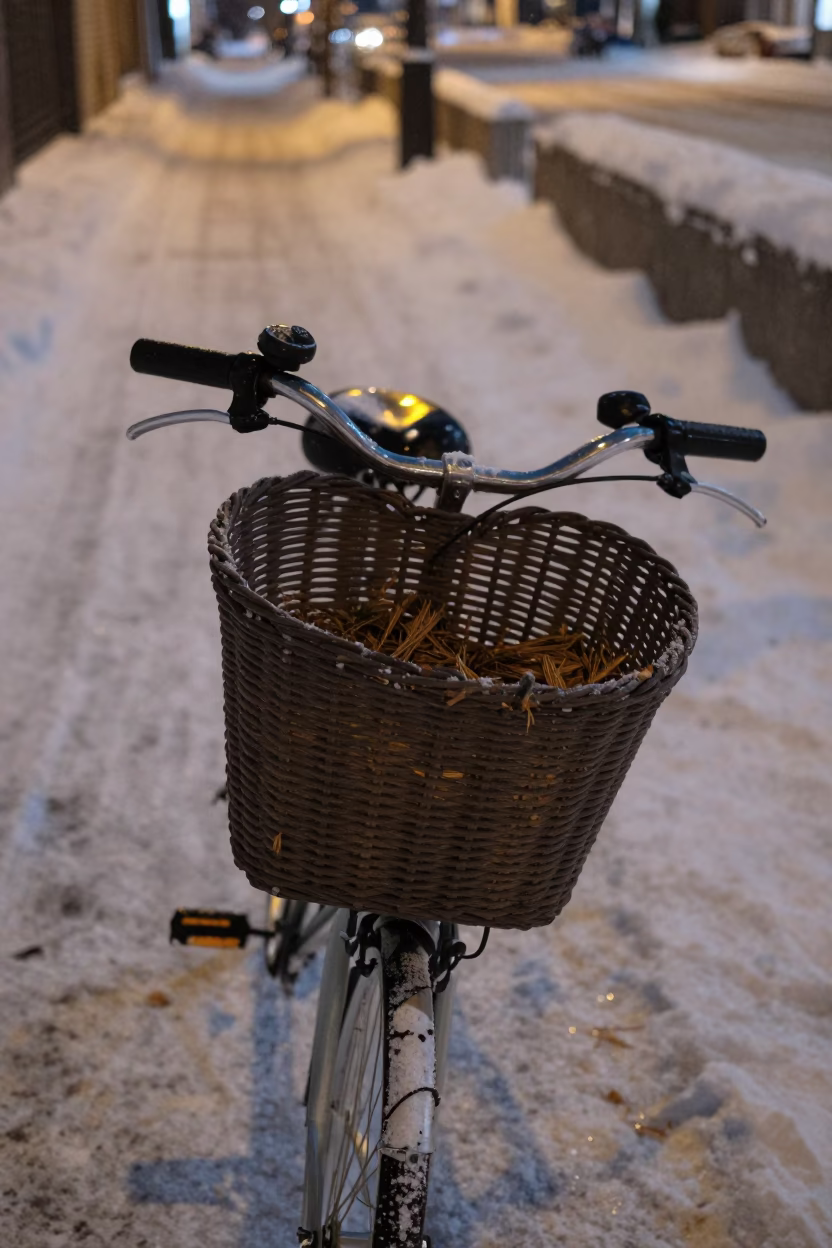 Bicycle Basket in Sapporo in in Sapporo, Japan