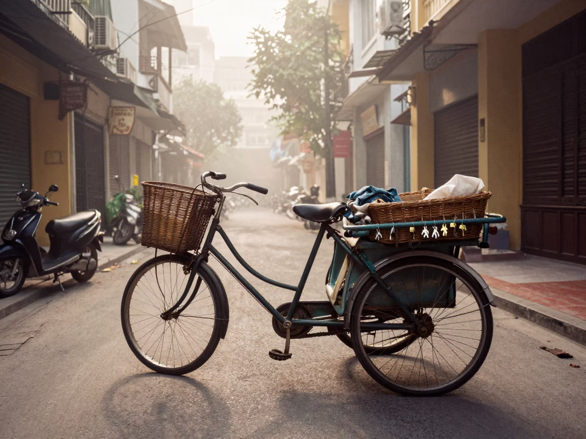 Bicycle Cart in Ho Chi Minh City in in Ho Chi Minh City, Vietnam