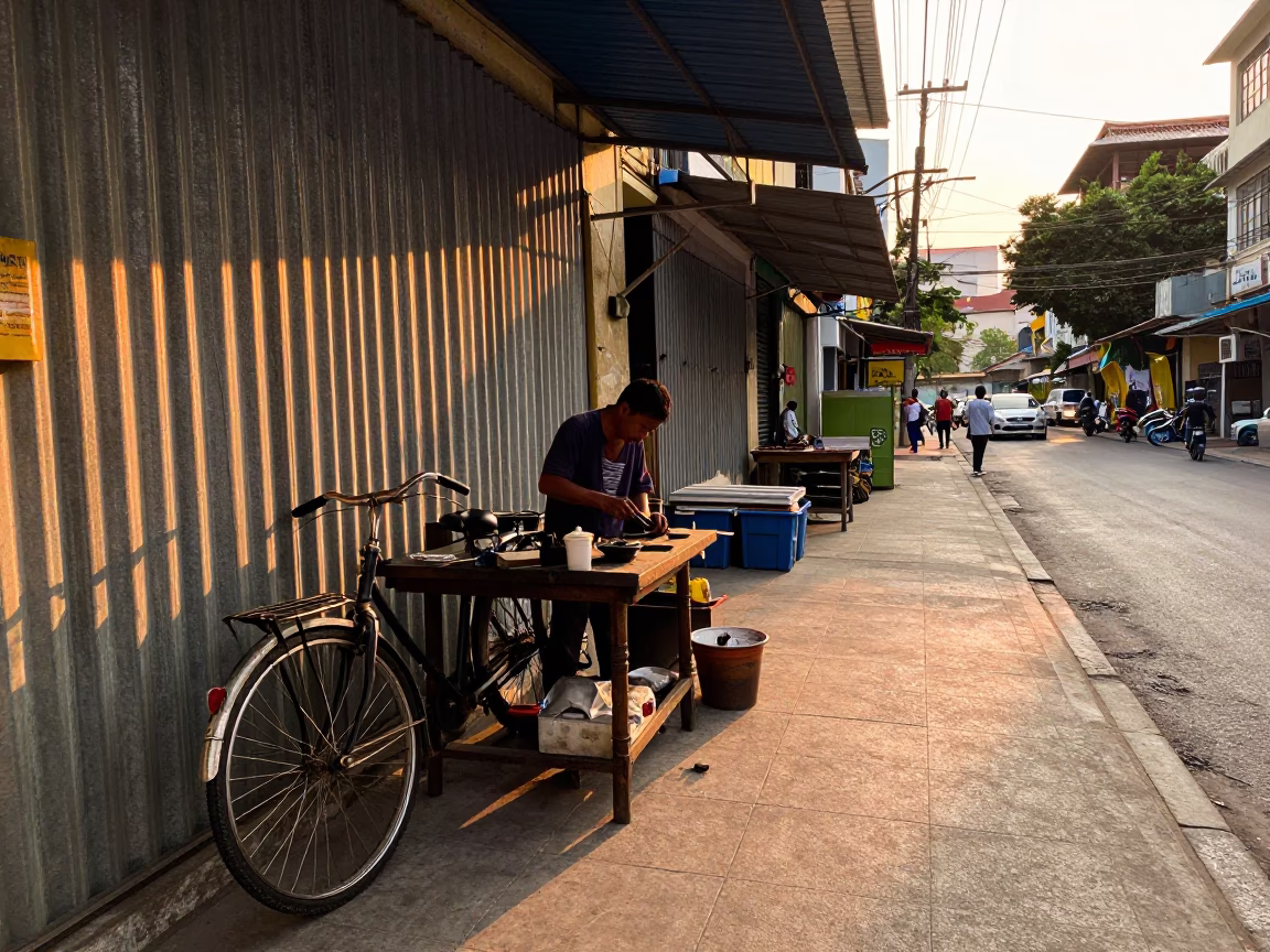 Bicycle in Ho Chi Minh City in in Ho Chi Minh City, Vietnam