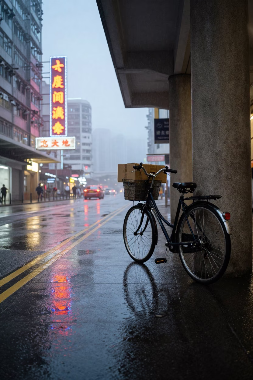 Bicycle in Hong Kong in in Hong Kong, Hong Kong