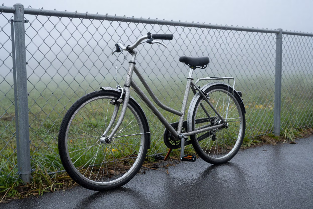 Bicycle in Seattle at Dawn Light in in Seattle, Washington, United States