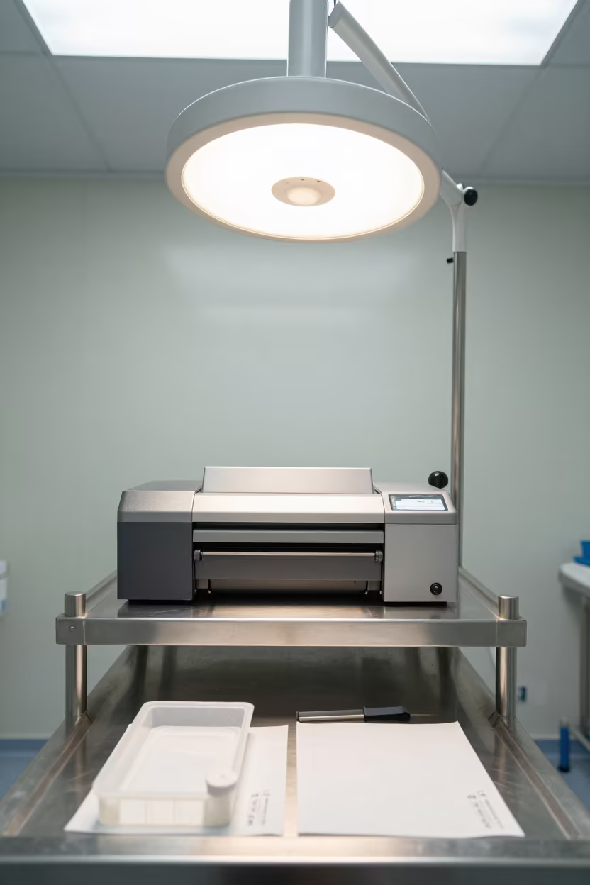 Biopsy Printer Shelf in Asuncion Surgical Prep in in a surgical prep area in Asuncion