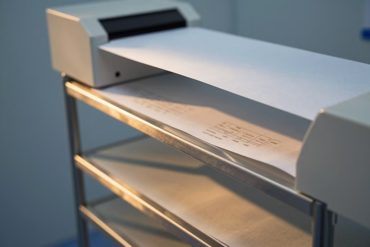 Biopsy Printer Shelf in Junagadh Surgical Prep in in a surgical prep area in Junagadh