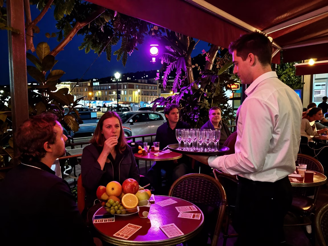 Bistro Table in Nice in in Nice, France