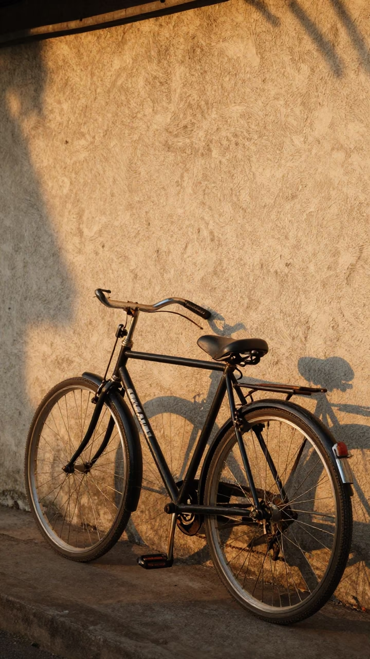 Black Bicycle in Yogyakarta in in Yogyakarta, Indonesia