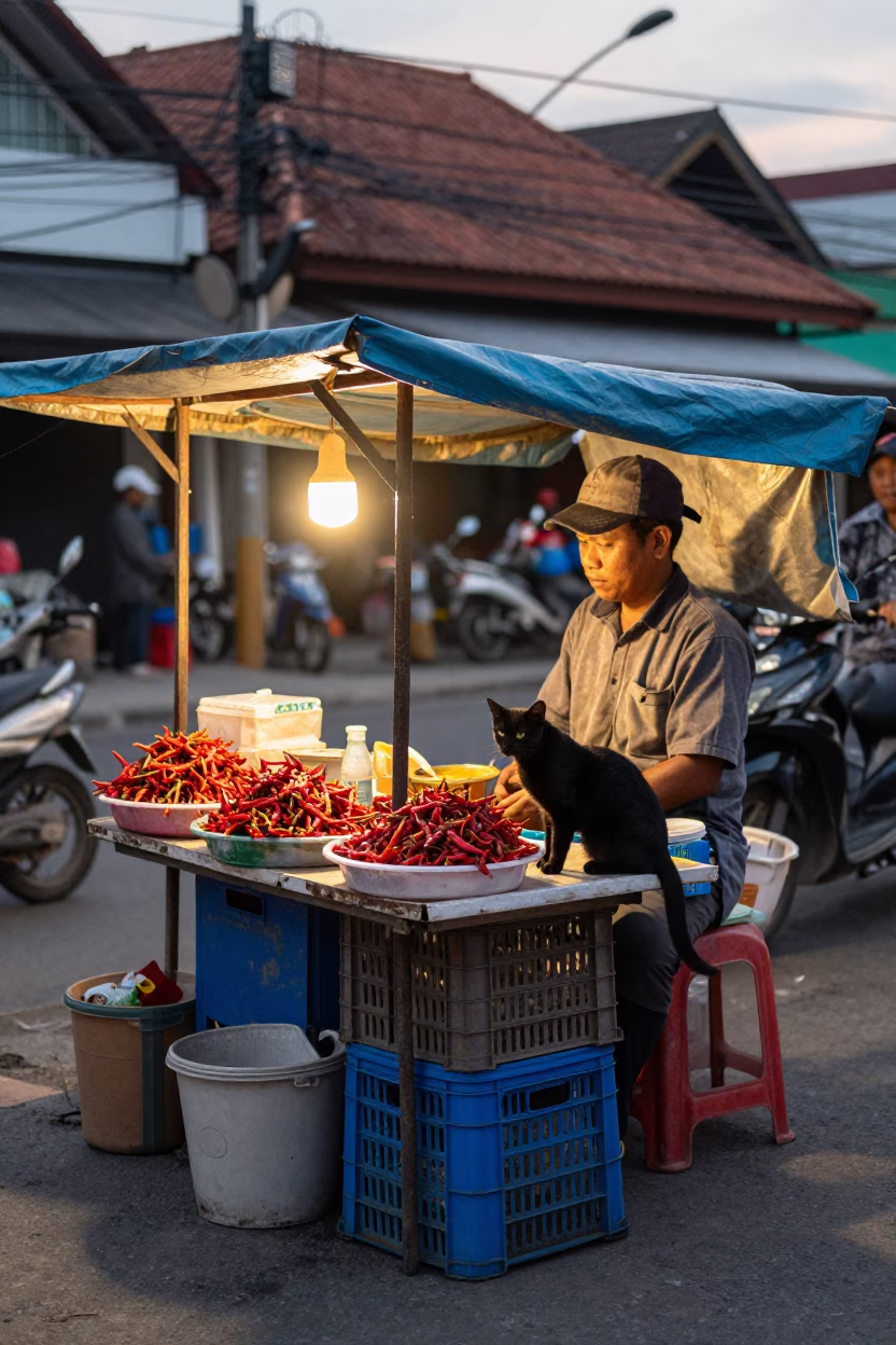 Black Cat in Denpasar in in Denpasar, Indonesia