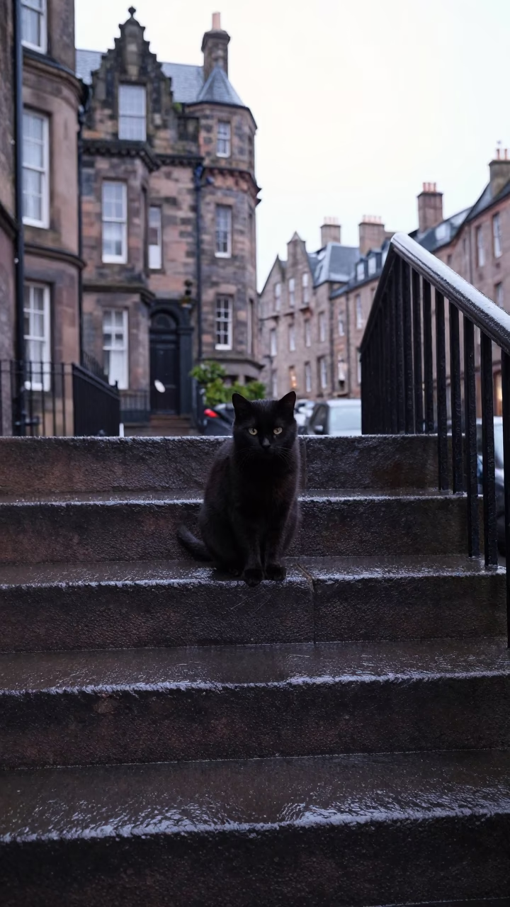 Black Cat in Edinburgh in in Edinburgh, United Kingdom