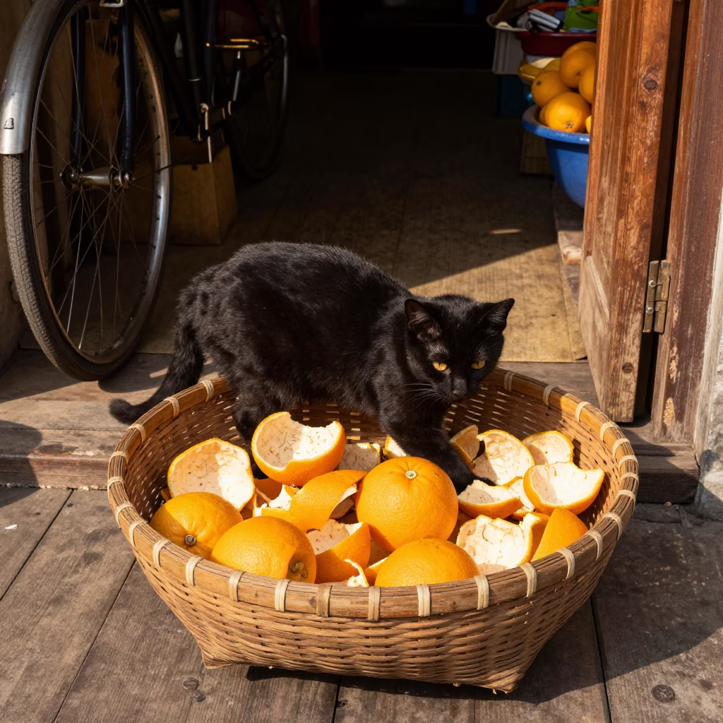 Black Cat in Hoi An in in Hoi An, Vietnam