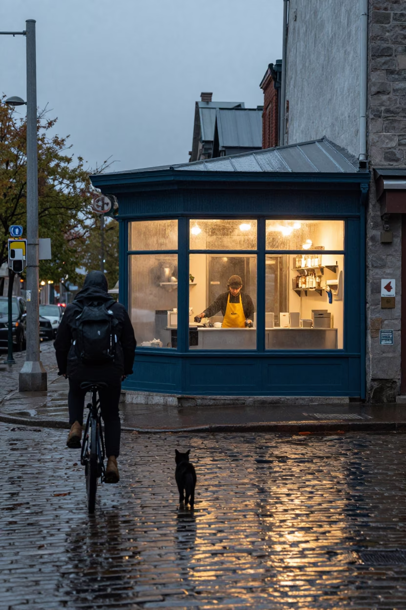 Black Cat in Montreal in in Montreal, Quebec, Canada