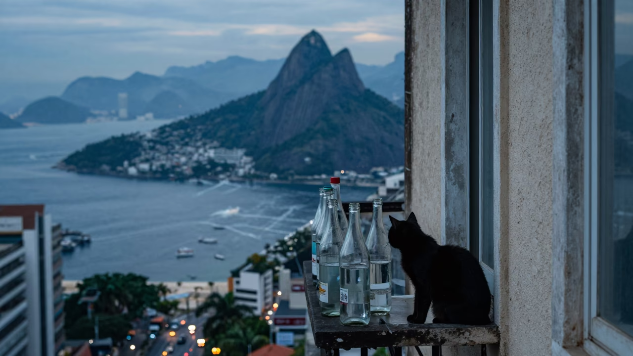 Black Cat in Rio De Janeiro in in Rio de Janeiro, Brazil