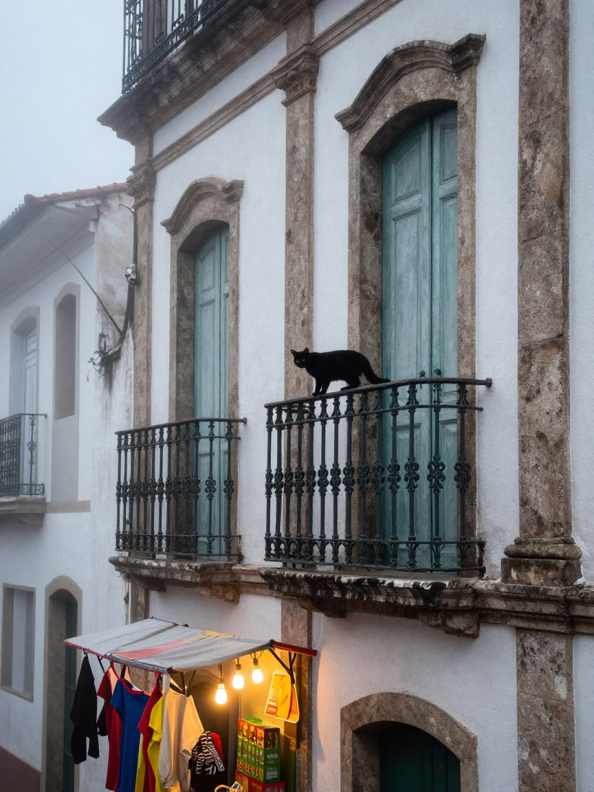 Black Cat in Salvador in in Salvador, Brazil