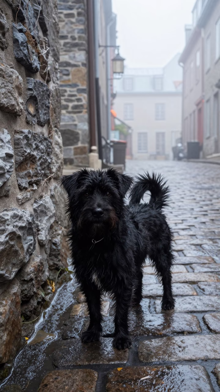 Black Dog in Quebec City in in Quebec City, Quebec, Canada